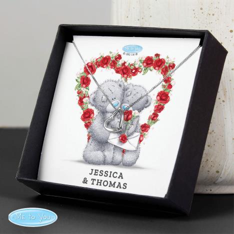 Personalised Me to You Sentiment Heart Necklace in Box Extra Image 2